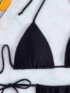 ReyonGO Brezilya Model Bağlamalı Bikini Altı Siyah