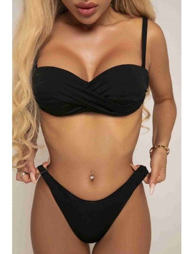 ReyonGO Brezilyan Şık Bikini Altı Siyah