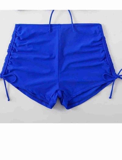 ReyonGO Özel tasarım Büzgü Detaylı Bikini Altı Mavi